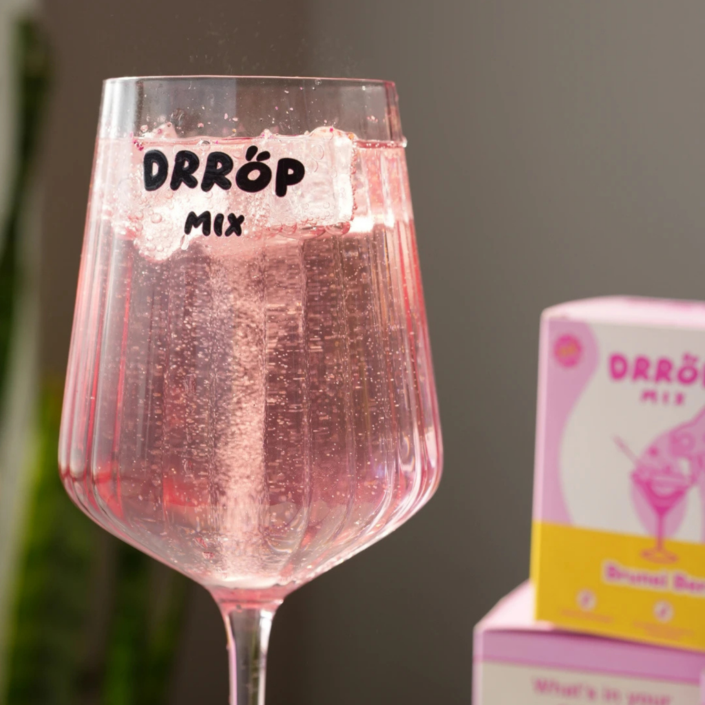 Blush Stemmed Cocktail Glass + Brunei Berry — Gift Set