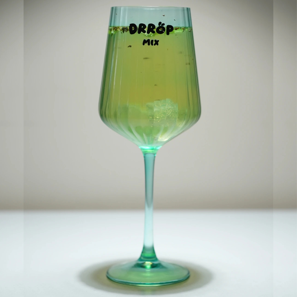 Emerald Stemmed Cocktail Glasses — Pack of 2