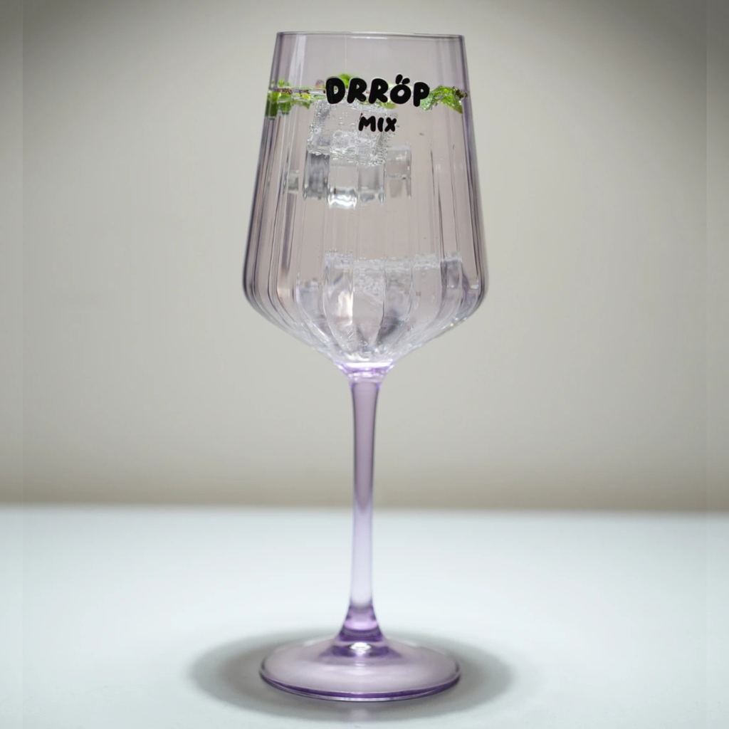 Royal Violet Stemmed Cocktail Glass + Coconut Bahamas — Gift Set
