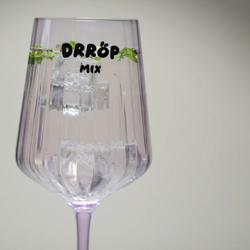 Royal Violet Stemmed Cocktail Glass + Coconut Bahamas — Gift Set